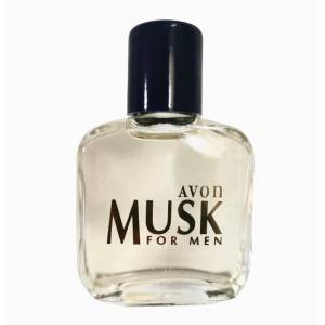 Década de los 80 - Miniatura Musk For Men  Avon 15ml en bolsa de organza de regalo  (Últimas Unidades) (Ideal Coleccionista)    